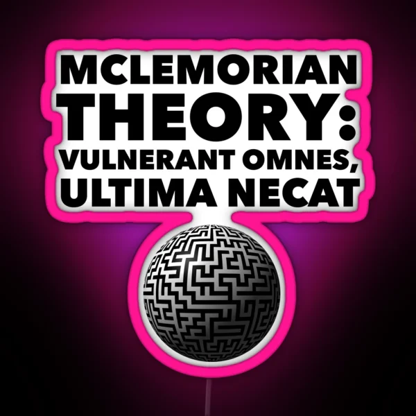Mclemorian Theory Vulnerant Globe RGB Neon Sign