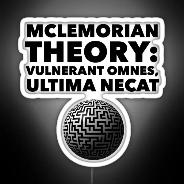 Mclemorian Theory Vulnerant Globe RGB Neon Sign