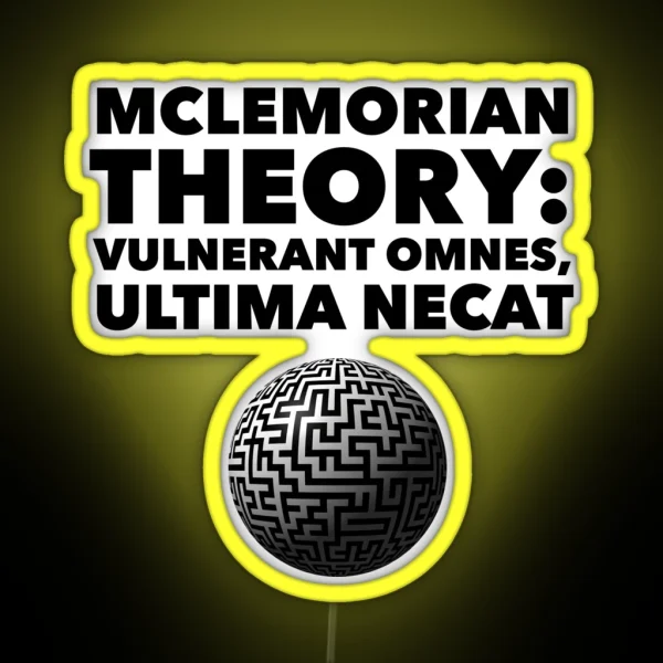 Mclemorian Theory Vulnerant Globe RGB Neon Sign