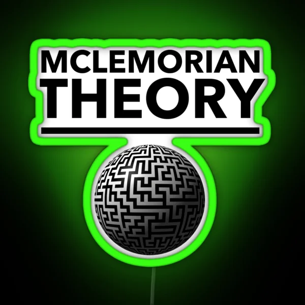 Mclemorian Theory Worldly Maze RGB Neon Sign