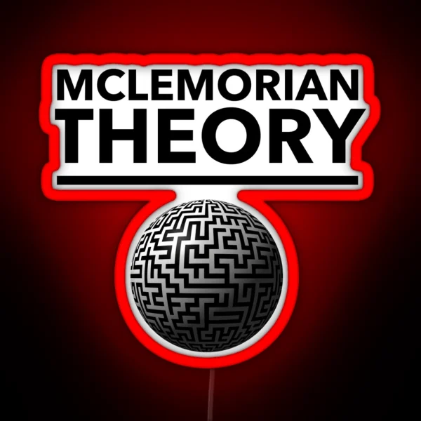 Mclemorian Theory Worldly Maze RGB Neon Sign
