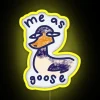 goose neon sign rgb yellow
