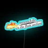 meanwhile in the flute section rgb neon sign blue