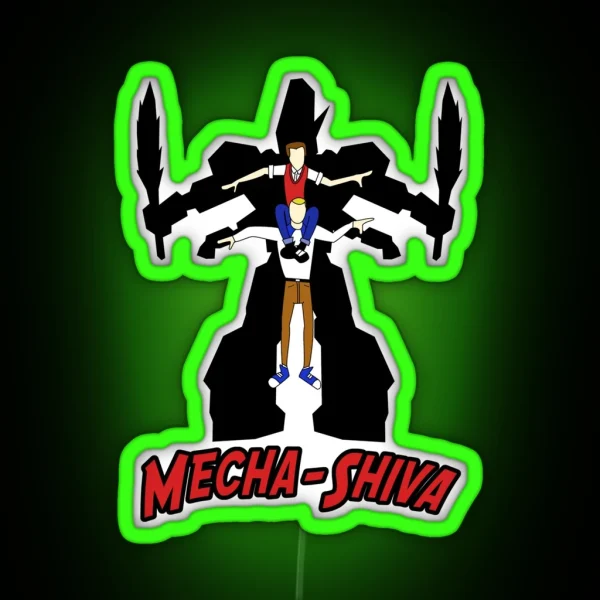 Mecha Shiva RGB Neon Sign