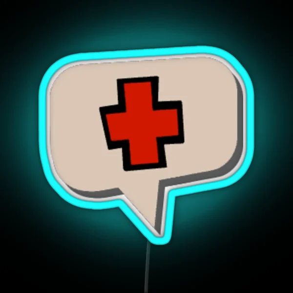 MEDIC Bubble Team Fortress 2 RGB Neon Sign