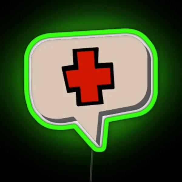 MEDIC Bubble Team Fortress 2 RGB Neon Sign
