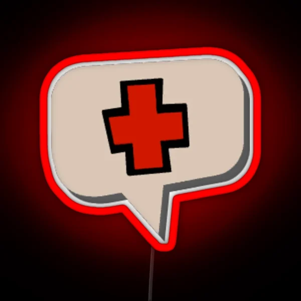 MEDIC Bubble Team Fortress 2 RGB Neon Sign