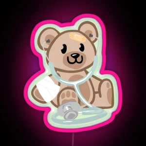 Medical Bear RGB Neon Sign