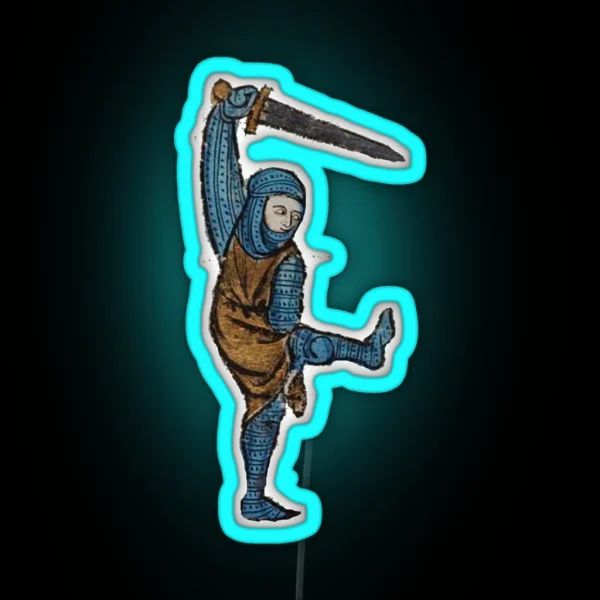 Medieval Creature Meme RGB Neon Sign