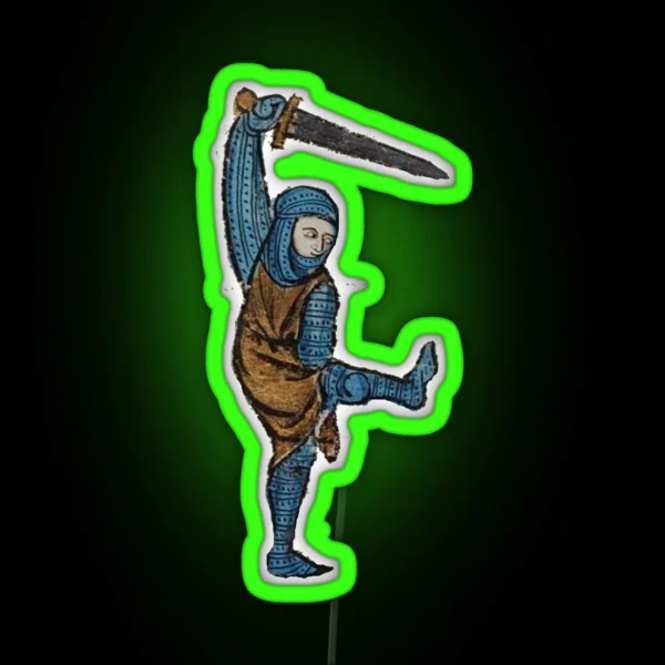 Medieval Creature Meme RGB Neon Sign