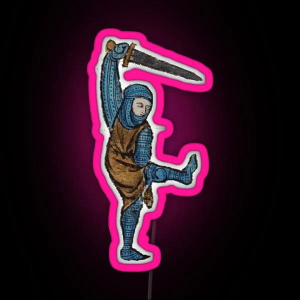 Medieval Creature Meme RGB Neon Sign