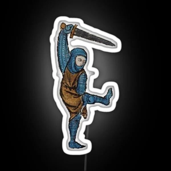 Medieval Creature Meme RGB Neon Sign