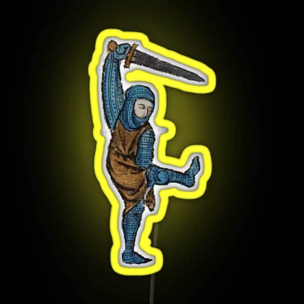 Medieval Creature Meme RGB Neon Sign