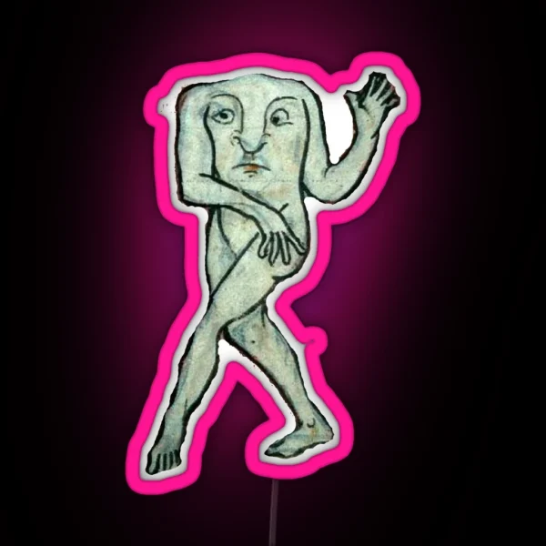 Medieval Creature Meme RGB Neon Sign