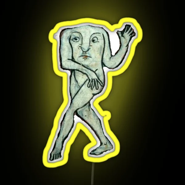 Medieval Creature Meme RGB Neon Sign
