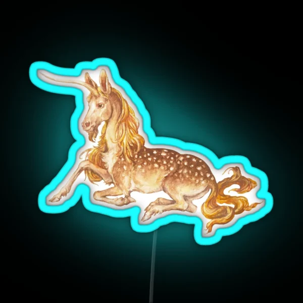 Medieval Unicorn I RGB Neon Sign