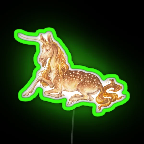 Medieval Unicorn I RGB Neon Sign