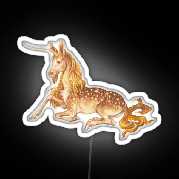 Medieval Unicorn I RGB Neon Sign
