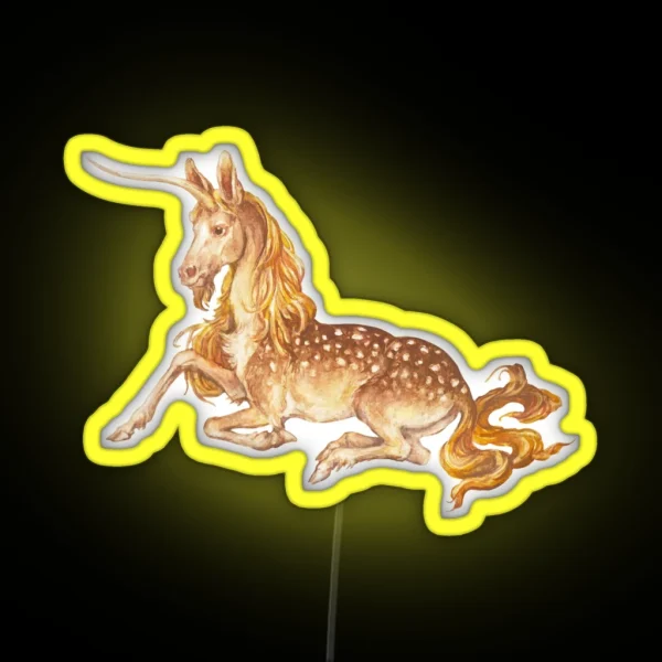 Medieval Unicorn I RGB Neon Sign