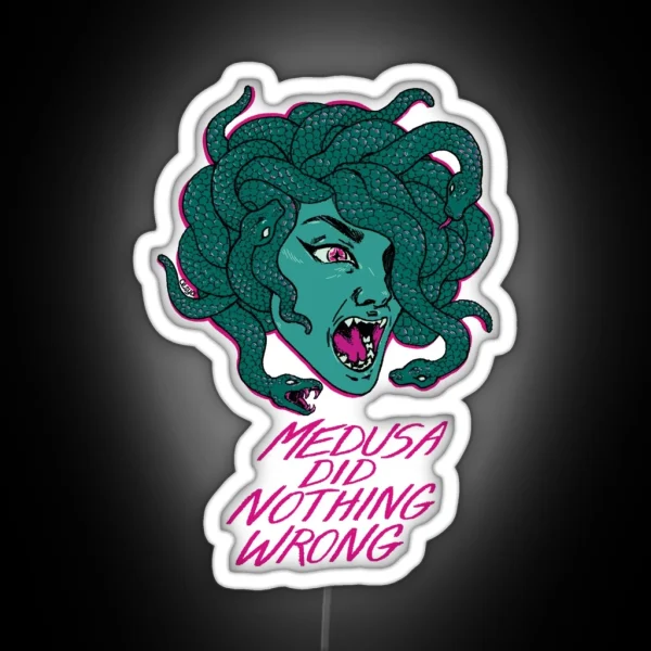MEDUSA DID NOTHING WRONG RGB Neon Sign