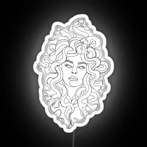 Medusa Line Art RGB Neon Sign