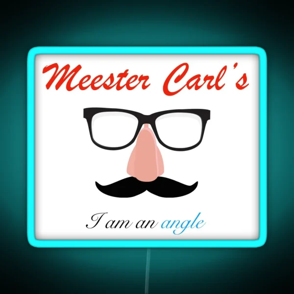 Meester Carl S I Am An Angle RGB Neon Sign