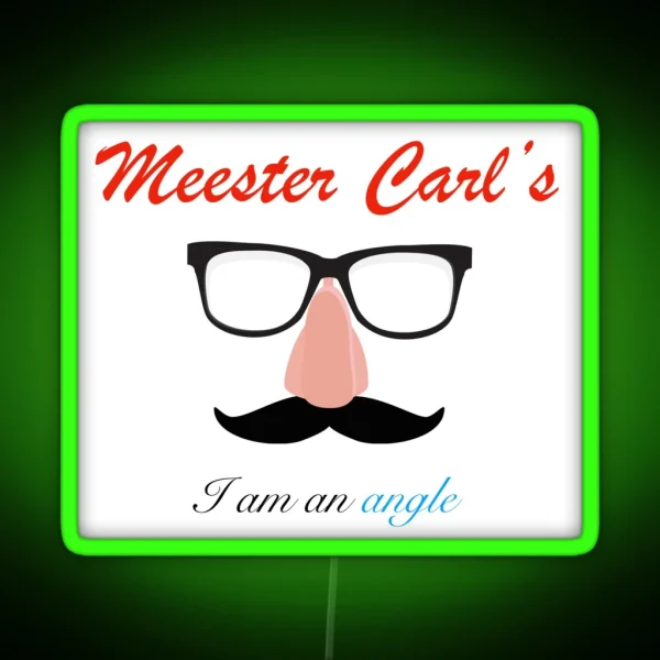 Meester Carl S I Am An Angle RGB Neon Sign