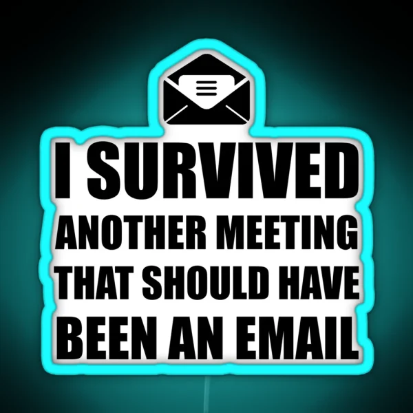 Meeting Email RGB Neon Sign