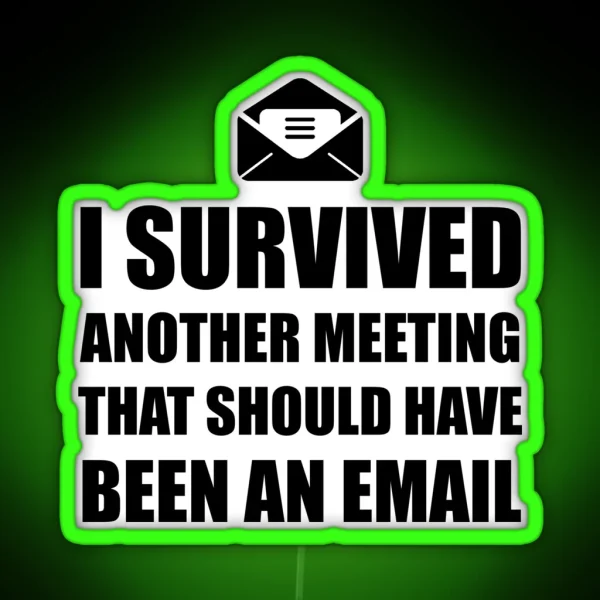 Meeting Email RGB Neon Sign