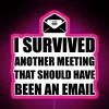 meeting email neon sign rgb pink