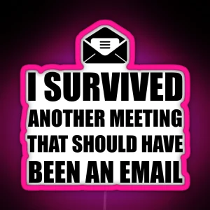 Meeting Email RGB Neon Sign