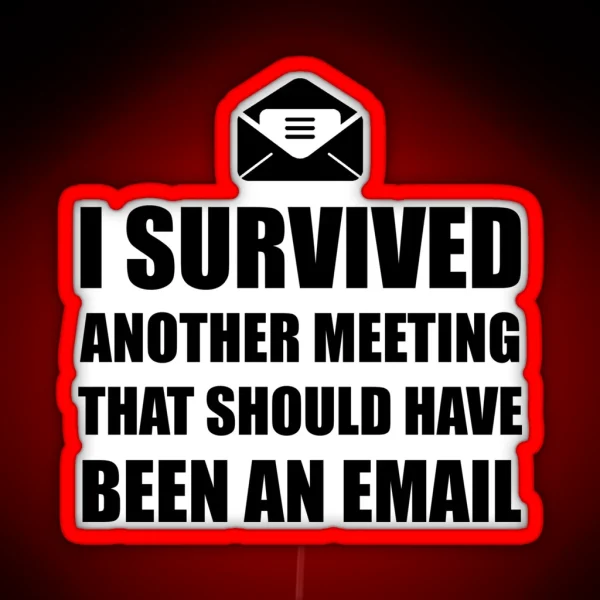 Meeting Email RGB Neon Sign