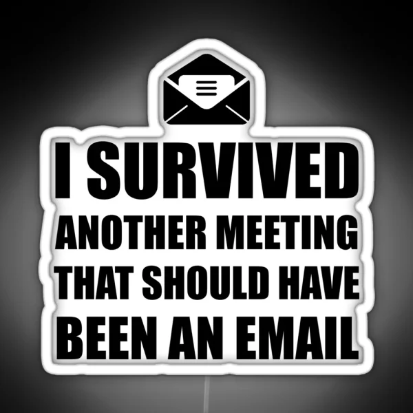 Meeting Email RGB Neon Sign