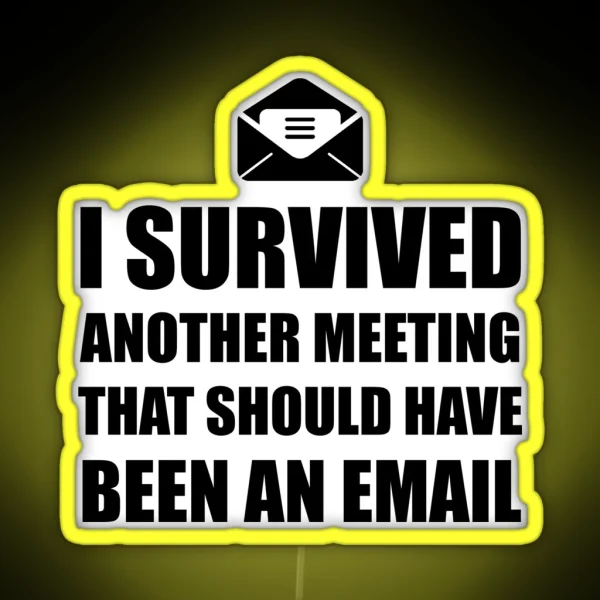 Meeting Email RGB Neon Sign