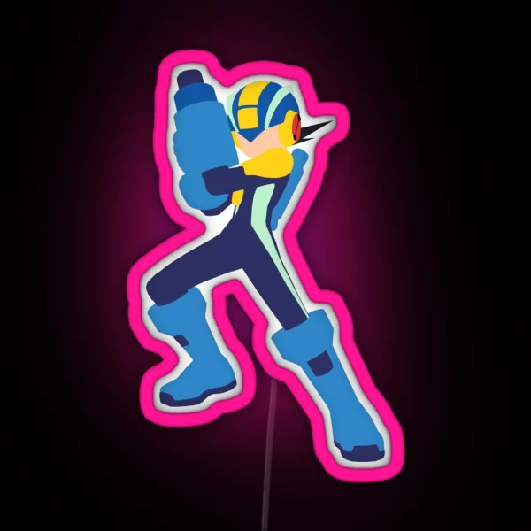 Megaman Exe Minimalism RGB Neon Sign