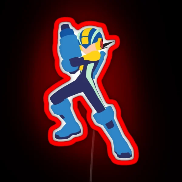Megaman Exe Minimalism RGB Neon Sign