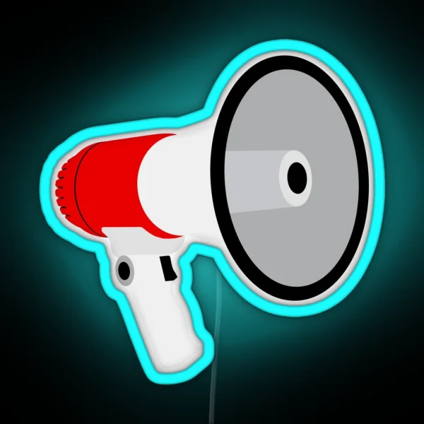Megaphone RGB Neon Sign