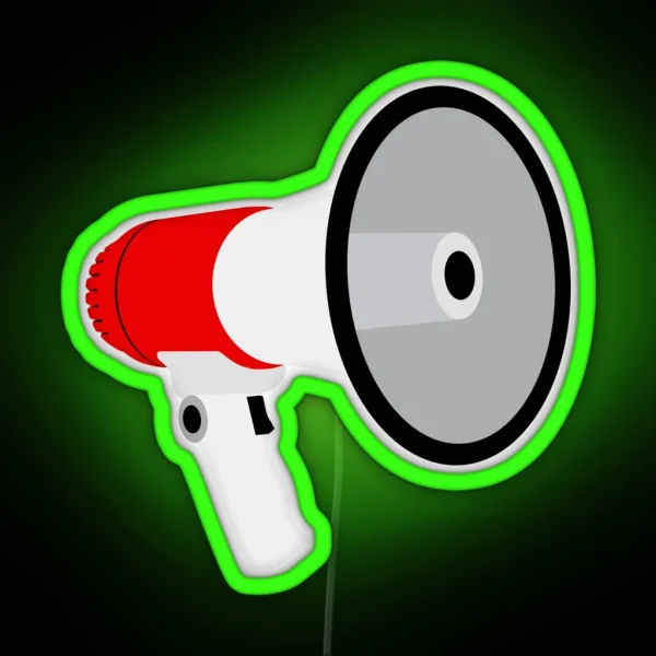Megaphone RGB Neon Sign