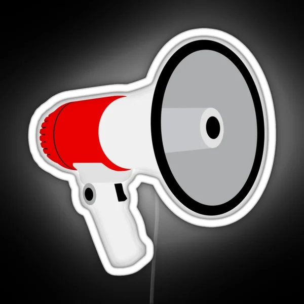 Megaphone RGB Neon Sign