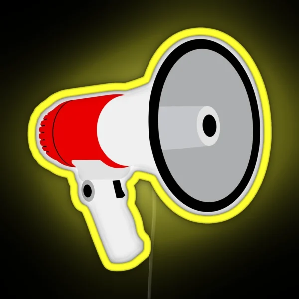 Megaphone RGB Neon Sign