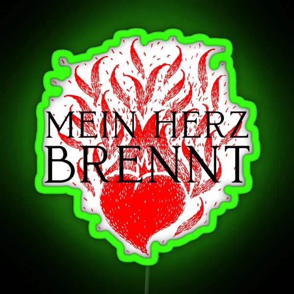 Mein Herz Brennt RGB Neon Sign