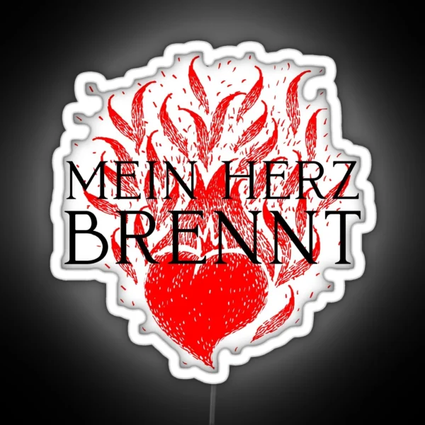 Mein Herz Brennt RGB Neon Sign