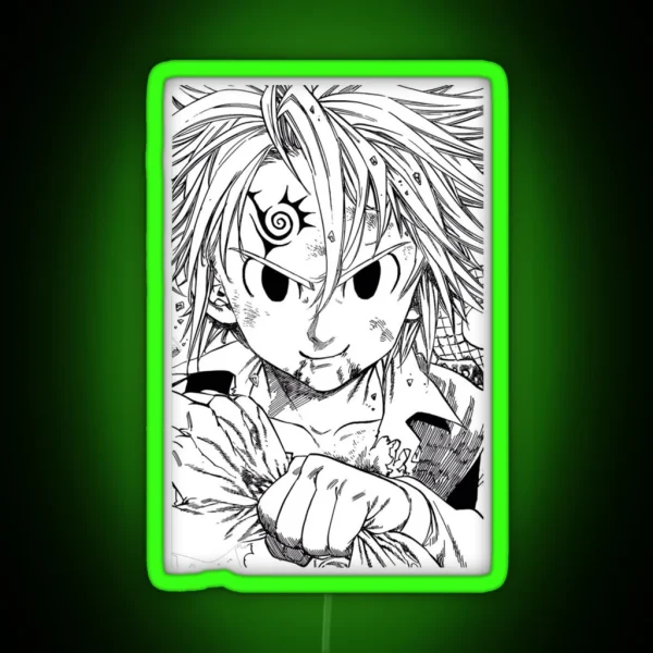 Meliodas Seven Deadly Sins Essent RGB Neon Sign