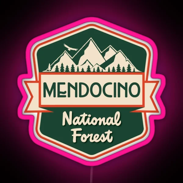 Mendocino National Forest RGB Neon Sign