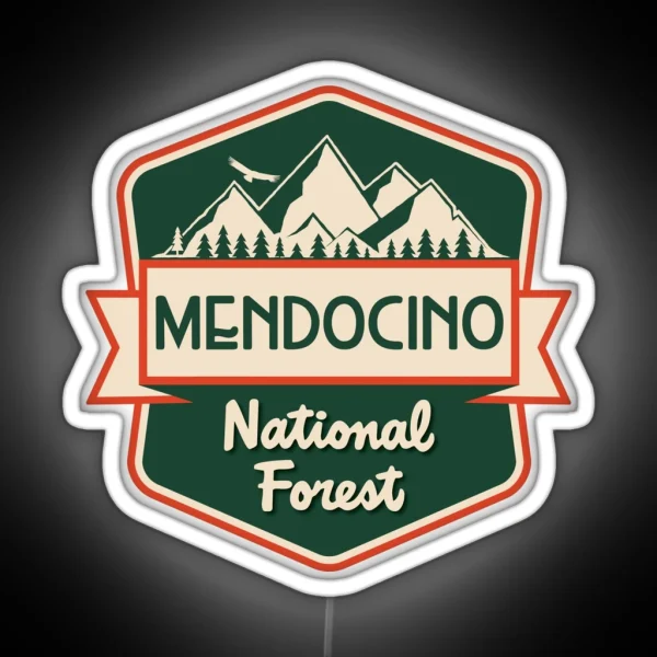 Mendocino National Forest RGB Neon Sign