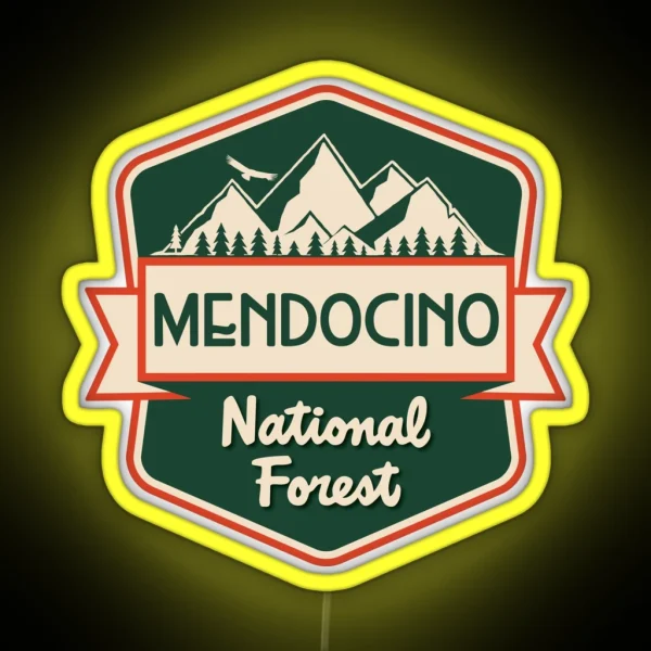 Mendocino National Forest RGB Neon Sign