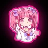 menhera-chan rgb neon sign pink anime character