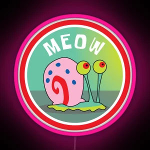 Mens My Favorite Gary Meow Cute Gifts RGB Neon Sign