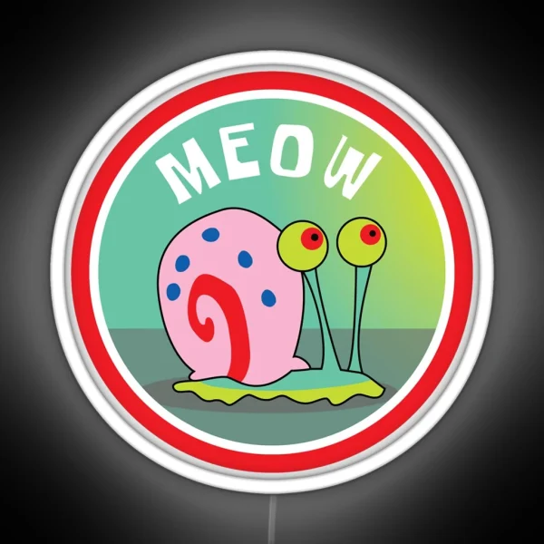 Mens My Favorite Gary Meow Cute Gifts RGB Neon Sign