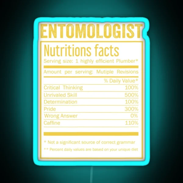 Mens Womens Entomologist Birthday Gifts Led RGB Neon Sign
